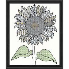 Bduco fairy in a black dress 5d diy diamond painting embroidery patterns cross stitch mosaic needlework diamond. Bothy Threads Blackwork Sunflower Counted Cross Stitch Kit Walmart Com Walmart Com