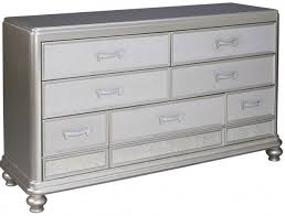 Black And Silver Dresser Coralayne Silver 7 Drawer Dresser In 2020 Dresser Drawers Silver Dresser Ashley Furniture