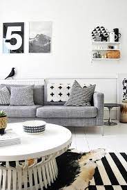 Black and white living rooms design ideas. Black And White Living Room With Ikea Sofa And Warming Grey Tan Accents Love Black And White Living Room Decor Black And White Living Room White Living Room