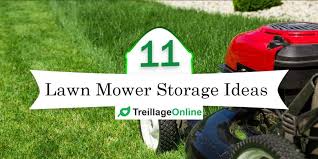 Raising your machine higher means that you'll have a broader view of the underneath. 11 Lawn Mower Storage Ideas That Work Treillageonline Com