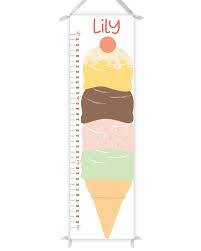 Kids Ice Cream Growth Chart Girls Height Chart Ice Cream
