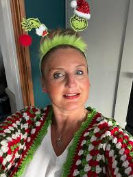 it Christmas jumper at my school ,so here is my Grinch inspired take  because I teach rather grumpy 10 year olds lol