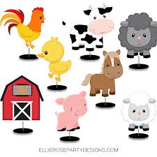 Bring you an awesome day. Farm Animals Centerpieces Instant Download My Store