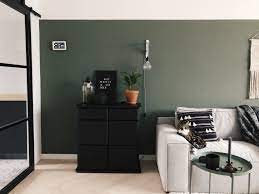 woonkamer industrieel scandinavisch woonkamer groen groene muur interieur woonkamer