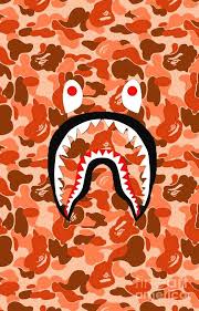 On the video call screen, you can set a picture to be the background of your screen. Bape Shark Orange Wallpaper Bape Wallpapers Orange Wallpaper Bape Shark Wallpaper