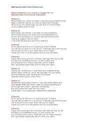 Boys only want love if it's torture. Blank Space Taylor Swift Capo On 5th Fret Simple Version Chords Lyrics Song Structure Entertainment General