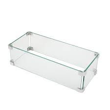 With various colors, types, and sizes to choose from, fire glass can fit any style preference. Cosiest Wind Fence Tempered Glass Shield Outdoor Rectangle Fire Pit Flame Guard Reviews Wayfair