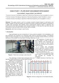 Plate heat exchangers consist of a stack of stamped heat exchange plates which are either brazed together or bolted together in a frame with gaskets. Pdf Case Study 1 Plate Heat Exchanger With Gasket