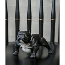 The american bully is getting popular as a pet despite being a new breed. Winston Porter Stockham American Bully Exotic Statue Wayfair