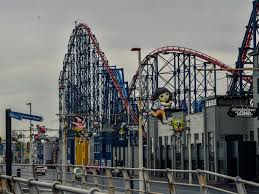 The steeplechase is a three tracked racing roller coaster at blackpool pleasure beach, england. Blackpool Pleasure Beach Nominated For Best Theme Park Award And 12 Others Lancslive