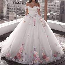 Cheap Wedding Dresses Buy Directly From China Suppliers Superkimjo Handmade Flowers Ball Gown Pretty Quinceanera Dresses Colored Wedding Dresses Ball Dresses