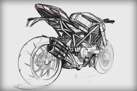 Ducati Design Bike Sketch Motorcycle Drawing Motorbike Art
