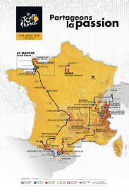 Map of nationalities in the 2019 tour de france.svg; Tour De France 2016 Unveiled Frenchentree