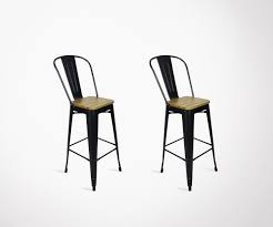 Un choix adapté à vos besoins. Lot 2 Chaises Bar Style Cafe 117cm Redcartel Style Industriel