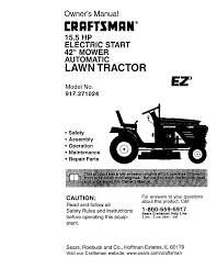If the lawnmower pull cord for your craftsman mower has broken, you'll be stuck with dead piece of lawn gear. Craftsman 917271024 User Manual Lawn Tractor Manuals And Guides L9910390