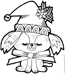 Next christmas is only seven dog years away. Christmas Dog Color Page Christmas Coloring Pages Holiday Seasonal Coloring Pages