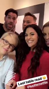 Last Table Read Season 4 Of Lucifer Lucifer Chloe Decker Lauren German