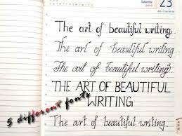 Check spelling or type a new query. How To Write In 5 Different Fonts Art Of Handwriting Youtube