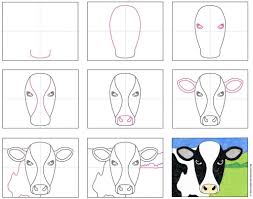 Draw An Easy Cow Face Art Projects For Kids Draw an easy cow face. draw an easy cow face art projects