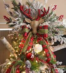Santa S Cabin In The Woods Christmas Dream Tree Design Dazzle Christmas Tree Toppers Diy Christmas Tree Topper Christmas Tree Decorating Tips
