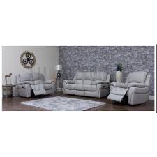 Sometimes a client project calls for a convertible sofa. Serena Pearl Grey Leather Recliner Sofa Set Leather Leather Match Sofa