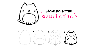 How To Draw Kawaii Animals In 4 Easy Steps Perfect For Drawing With Kids Or Designing Your Own Greeting Cards Video Tutorial Kawaii Animals Drawings Kawaii Each title contains 50 different images in all manner of shapes, sizes and poses.