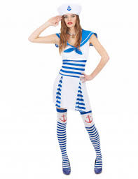 L'abbigliamento del papà del gnoco. Costume Marinaio Donna A Righe Costumi Adulti E Vestiti Di Carnevale Online Vegaoo