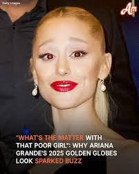 Photos of Ariana Grande's Golden Globes look that STIRRED A HEATED BUZZ and  more celebrities' outfits are in the comments.👇