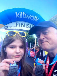 Did it!! Promise this is the last time I'll post about the Kiltwalk, but  couldn't leave it without saying a massive thank you to everyone who's  donated so far. Ella and I