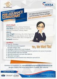 Cari lowongan kerja pos untuk karir dan pekerjaan anda. Lowongan Kerja Pos Indonesia Heksa Solution Insurance September 2020 Rekrutmen Lowongan Kerja Bulan Juni 2021