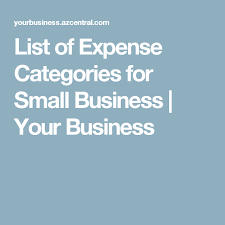 List Of Expense Categories For Small Business Your Business Best Social Media Sites Small Business Business