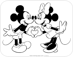 Walking hand in hand pdf link. Valentines Day Coloring Pages Mickey Novocom Top