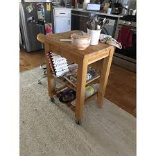 Portable kitchen island with seating ikea desk. Ikea Bekvam Side Table Kitchen Cart Aptdeco