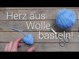 Mit wolle lässt sich allerhand basteln. Herz Aus Wolle Basteln Mit Wolle Einfach Fur Kinder Und Erwachsene Youtube