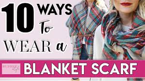 Shop for woolrich down blanket online at target. 10 Ways To Wear A Blanket Scarf Busbeestyle Com Youtube