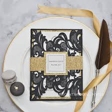 Black And Gold Wedding Invitations Pin On Products