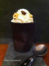 Verre En Chocolat Couper La Moitie Verticale Du Gobelet Scotcher Fondre Du Chocolat Au Bain Marie En Respect Fondre Du Chocolat Chocolat Bain Marie Chocolat