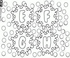 Ontdek en print gratis speeltijdideeën, kleurplaten, knutselwerken, leerwerkbladen en meer. Kleurplaten Alfabet Met Sneeuwvlokken Kleurplaat