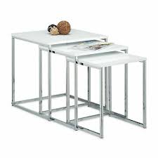 Beistelltisch club ny 35 x 35 cm. Beistelltische 3er Set Holztisch Metallbeine Modern Fur Couch Kaffetisch Ebay