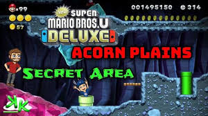 New Super Mario Bros U Deluxe Acorn Plains World 1 2 Secret Exit And Sec Super Mario Bros Super Mario Mario Bros