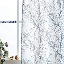 We stock hundreds of country style valances, swags, and tiers which can be used alone or in combination with. Fmfunctex White Kitchen Curtains Windows Tree Branch Print Semi Sheer Tiers For Bathroom Small Cafe Curtain Set Grey Blue 24 Length 2 Panels Pricepulse
