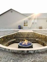 Sunken Stone Bench Fire Pit Seating Sunken Fire Pits Fire Pit