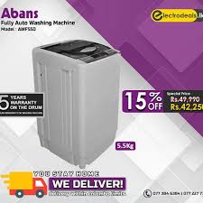 Home washing machines fully automatic top load abans 7.5kg auto top loading washing machine abwmfau75fae. Electrodeals Lk Stuck At Home All Your Laundry Services Facebook