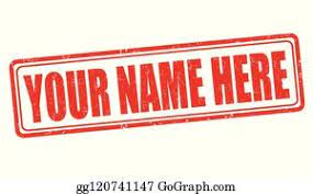 A person is wearing a blue shirt, you will actually see blue. Your Name Here Clip Art Royalty Free Gograph