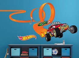 Build A Hot Wheels Loop De Loop Track Right In Your Room With This Awesome Wall Decal Set Create A Terrifyi Hot Wheels Wall Hot Wheels Room Hot Wheels Bedroom