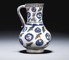 Ottoman Tile Porcelain Ceramic Glass Arts Osmanli Cini Porselen Seramik Cam Sanatlari 1575 Dolaylarinda Bir Iznik Cok Renkli C Seramik Vazolar Surahi
