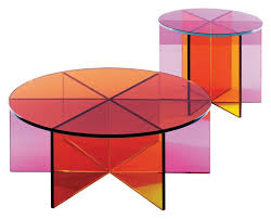 Clarity Multi Color Glass Tables At Abc Home Love Them But They Re Awfully Expensive Mesas De Vidrio Mesas De Cristal Mesas De Cafe