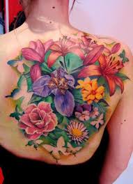 Negative Space And Floral Designs Yes Colorful Flower Tattoo Garden Tattoos Tattoos