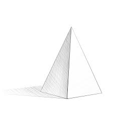 At the base of your pyramid draw the 5 centimeter (2.0 in) line. How To Draw A Realistic Pyramid