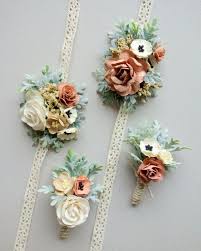 Hochzeit Corsage Handgelenk Corsage Blush Handgelenk Corsage Prom Corsage Boho Hochzeit Blush Hochzeit Mutter D Nedimeler Dugun Buketleri Dugun Cicekleri